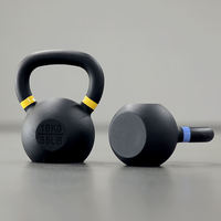 Ensemble de kettlebells en fonte SMARTFIT, revêtement poudré, vente en gros pour l'entraînement de force et la musculation