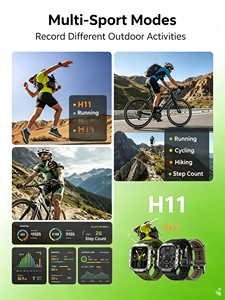 Reloj Inteligente H11 con Pantalla HD, Llamadas Bluetooth, Monitor de Frecuencia Cardíaca y Oxígeno en Sangre, Reloj Inteligente Deportivo para Exteriores - Product Image 3
