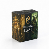 Jeu de cartes de stratégie familial interactif et amusant sur le thème de la mythologie nordique, avec un jeu de cartes durable pour les soirées de jeux en famille