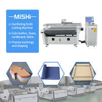 Plotter de Corte Digital CNC de Cama Plana MISHI, Totalmente Automático, con Cuchilla Oscilante, Bomba de Corte, para Tableros de hasta 50mm de Grosor, Alta Eficiencia