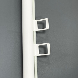 Barrière rétractable pour animaux de compagnie sans perçage, cloison de porte d'escalier, barrière anti-évasion pour chats pliable, pour petits chiens, barrière pour chats en plastique solide - Product Image 3