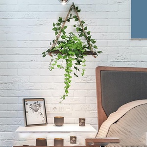 Appendiabiti 2 set per la decorazione della parete della boemia edera artificiale LED strip floating rack per camera <span class=keywords><strong>da</strong></span> letto bagno soggiorno nursery <span class=keywords><strong>corri</strong></span> - Product Image 3