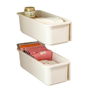 Organisateur de tiroir en plastique blanc, sans perçage, pour sous-vêtements et chaussettes, style étagère de tiroir pour chambre à coucher - Product Image 5