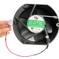 24V DC Cast Iron Electric Cooling Fan DA17251B24UA 1.50A 172*150*51mm Variable-frequency Fan Motor for CNC Machine Tool Cabinets