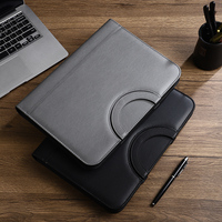 Carpeta Portadocumentos de PU, Organizador de Archivos, Personalizable, con Anillas, Planificador, Calculadora, Ranuras para Tarjetas, Carpeta de Documentos para Oficina