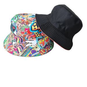 Chapeau seau extérieur unisexe avec logo personnalisé pêcheur pleine impression réversible rétro parasol hip-hop imprimé chapeau de protection solaire - Product Image 5