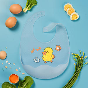 Baberos de Silicona con Lindos Estampados de Animales, Impermeables, Delgados, Ajustables, Libres de BPA, para Bebés y Niños Pequeños - Product Image 4