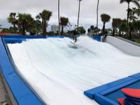 Simulateur de surf bleu clair commercial simulateur de surf équipement d'amusement d'eau à bas prix deux pistes de surf 304 inoxydable