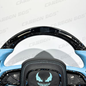 Volant sport en cuir bleu et fibre de carbone, directement de l'usine, pour Dodge Charger Challenger SRT 2019 2020 2021 2022 2023 - Product Image 6