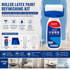 Wall Renovation Roller Paint Household Latex Paint Set Stain Covering and Repairing Paint and Move in Immediately - Product Image 1