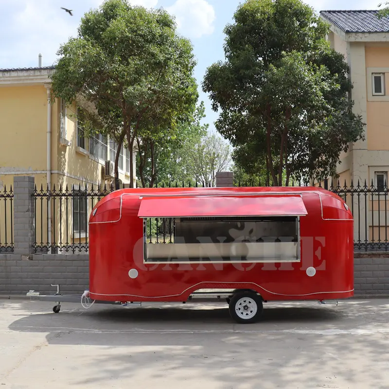 Voll ausgestatteter Food Truck zum Verkauf Europa Kunden spezifische Konzession Bubble Tea Kaffee Verkaufs wagen Food Trailer