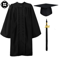 Ensemble Robe et Toque de Remise de Diplôme Mat pour Enfants avec Pompon 2026