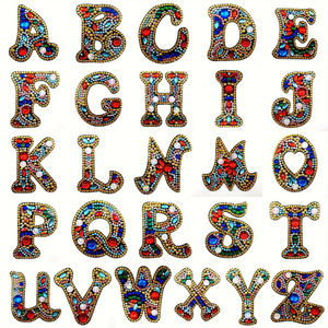 OCHOICE Kit de Porte-clés Personnalisé 26 Lettres à Peindre au Diamant 5D DIY, Art Diamanté, Vente en Gros, Cadeau Artisanat <span class=keywords><strong>pour</strong></span> Enfants et Adultes - Product Image 1