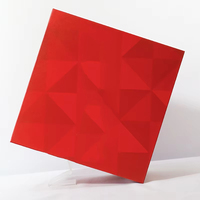Boîte cadeau personnalisable de laminage mat brillant de conception rouge dure faite de gaufrage d'aimant de rectangle d'art de carton épais de 2mm