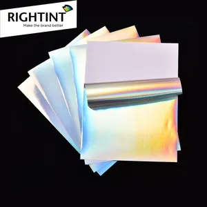 High Quality Vinyl Holographic Logo Stickers Decorative Custom Printed Laser Die Cut Sticker Material