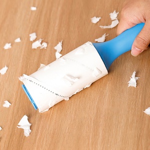 Nhà sản xuất của xách tay nhựa <span class=keywords><strong>Lint</strong></span> <span class=keywords><strong>Remover</strong></span> con lăn làm sẵn Tear-off bụi loại bỏ bàn chải cho quần áo dính và vật nuôi - Product Image 5