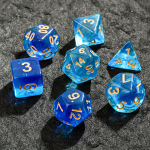 Dés numériques multi-faces 12 faces en plastique pour l'éducation précoce Aides pédagogiques Tamis Jeu de table Accessoires de jeu de société Sept pièces - Product Image 6