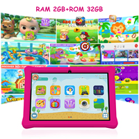 Tableta Educativa Android OEM QPS de 10 Pulgadas para Niños y Niñas, el Mejor Regalo Resistente con 2 GB de Memoria para Niños