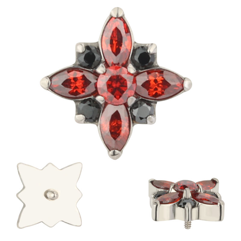 TB-0881 สีโกเมนเข้ม+ดำ