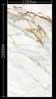 Feuille de PVC multi-usages effet marbre UV pour panneau mural, décoration de meubles