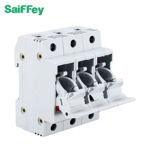 Saiffey 14*51 RT18-63X Fusível Titular 63A Plástico Disconnector Switch Base Segurança Fusível Suporte para cilíndrico fusível elétrico