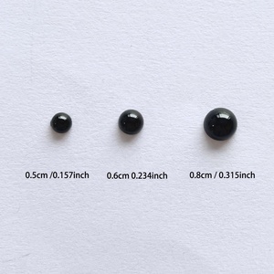 Yantuo, venta al por mayor, plástico ABS negro, perlas semiplanas, <span class=keywords><strong>5</strong></span>, 6, 8, 10mm, <span class=keywords><strong>Perla</strong></span> semiredonda, bolsa pequeña para decoración DIY - Product Image 4