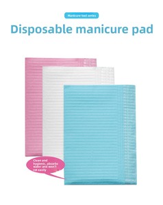 125 pièces de tapis de table jetables pour manucure, coussinets en papier portables pour le nettoyage, pour poste de travail de salon de manucure et de cils - Product Image 6