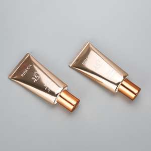 40g รูปไข่อลูมิเนียมพลาสติกเงาหลอดเครื่องสำอางครีมกันแดด Tube <span class=keywords><strong>BB</strong></span> ครีมหลอด <span class=keywords><strong>Rose</strong></span> <span class=keywords><strong>Golden</strong></span> สกรู Cap - Product Image 5