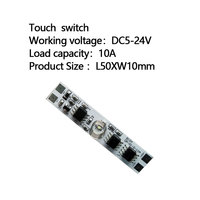 Shenzhen Technology LED Light Smart Switch Pcb 12V 10A Module de commutation de capteur tactile