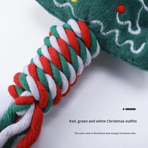 Durable Eco-Friendly Christmas Rope <b>Dog</b> Toy Set Chew-Resistant Pet Toys for Small Cats and <b>Dogs</b> - Product Image 4