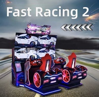 Machine de jeu d'arcade de course Speed Storm 2 à monnayeur pour 2 joueurs, simulateur de conduite double, grand modèle en métal pour centre de divertissement