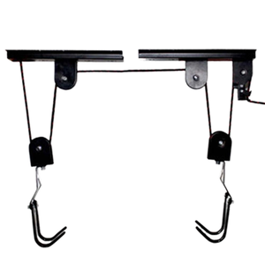 Support de <span class=keywords><strong>rangement</strong></span> mural pour vélos HONGSEN HS-T044 en acier inoxydable avec poulie de levage pour 4 vélos 54x28x28cm - Product Image 1