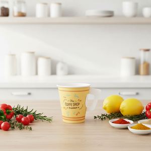 Vaso de Papel Desechable y Compostable de 4oz/6oz para Café/Té Caliente, de Una Capa, con Logotipo Personalizado - Product Image 2