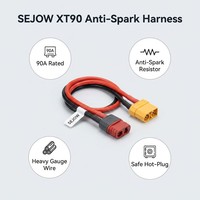 SEJOW XT90 Anti-Spark-Stecker 90A Sicherer Hot-Connect ESC-Schutz RC 6S LiPo Hochleistungs-Silikon OEM