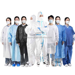 Combinaison médicale jetable & SMS 50 Type 56 Combinaison 40Gsm pour homme Combinaison jetable blanche réfléchissante - Product Image 6