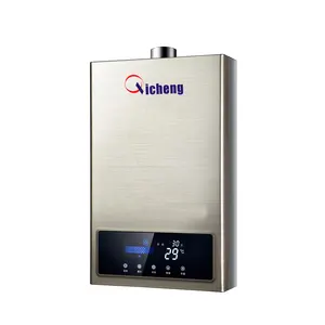 Поставщик пользовательских ЖК-дисплей сбалансированный водонагреватель выхлопных газов дома с постоянной температурой газовый гейзер