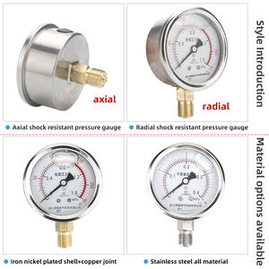SHUIKN YN60 디지털 유압 압력 게이지 고온 부식 방지 철도금 니켈 케이스 정확도 등급 2.5 - Product Image 6