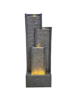 2022 New Product Ideas 3 column water Waterfalls and Fountain Water Garden Hotel Water Fountain