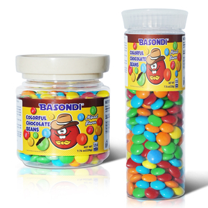 Bonbons classiques au chocolat au lait en fèves, friandises au chocolat, en bouteille, emballage personnalisé acceptable - Product Image 1