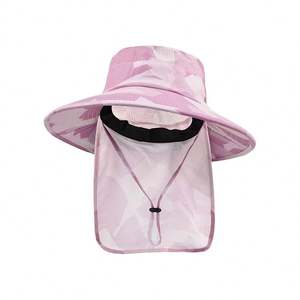 Chapeau de pêcheur d'été à large bord, chapeau pare-soleil, chapeau de camping avec visière de protection du cou - Product Image 3