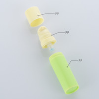 Nouveau modèle d'emballage cosmétique en gros, flacon pompe sans air en PP de 5 ml, 10 ml, 15 ml, petite taille, pour voyage, flacon hermétique sous vide