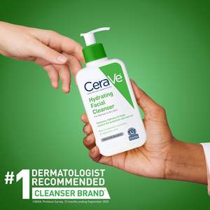 Nettoyant visage hydratant 100% USA pour peaux sèches avec acide hyaluronique, céramides et glycérine - Product Image 5