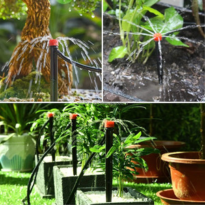 Kit d'irrigation goutte à goutte automatique pour jardin, système d'arrosage 1/4'' 13CM pour bonsaï, plante en pot, fleur, légume, serre - Product Image 5