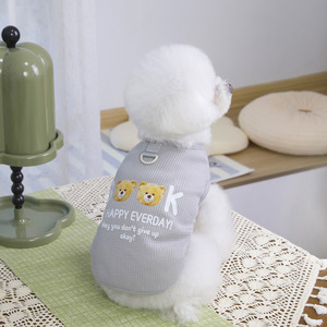 New Spring Summer Pet Clothes Lightweight Breathable <b>Bear</b> Vest For Dogs Cats Teddy Puppy <b>Cute</b> Pet Apparel - Product Image 2