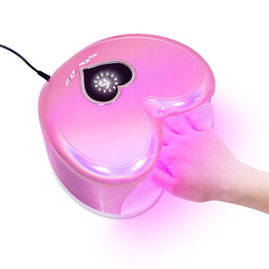 Lampe à ongles UV LED en forme de cœur, capteur automatique, 4 minuteurs, séchage rapide du vernis gel, lampe de manucure professionnelle pour salon - Product Image 3