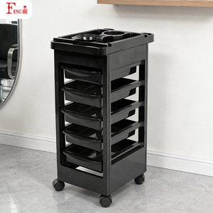 Xe đẩy chuyên dụng cho tiệm cắt tóc Custom <span class=keywords><strong>Barber</strong></span> Exclusive Trolley W-x044 PP bóng, 5 ngăn kéo, dễ vệ sinh - Product Image 4