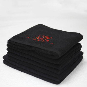 <span class=keywords><strong>Toallas</strong></span> <span class=keywords><strong>de</strong></span> <span class=keywords><strong>mano</strong></span> <span class=keywords><strong>negras</strong></span> seguras resistentes al lejía para salón Spa Toalla <span class=keywords><strong>de</strong></span> salón <span class=keywords><strong>de</strong></span> algodón negro bordada - Product Image 6