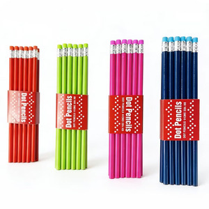 Crayons en bois HB personnalisés écologiques pour enfants, avec gomme, fournitures scolaires très vendues en Chine - Product Image 4