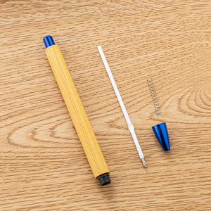 New Style Push Bamboo <strong>Pen</strong> Hotel Office Student Advertising Gift <strong>Pen</strong> Can Print logo Multi-color Bamboo Ballpoint <strong>Pen</strong> - Product Image 4