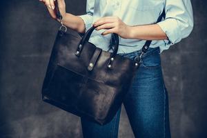 Bolso cruzado de compras con cremallera de cuero para mujer, bolso informal Vintage para ordenador portátil, bolso de cuero para mujer, 2017 - Product Image 5